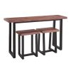 Jennings - Live Edge 3 Piece Counter Set - Brown